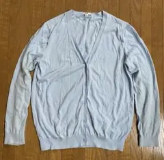 UNIQLO ユニクロ UVカット　Ｖネックカーディガン 水色　XL