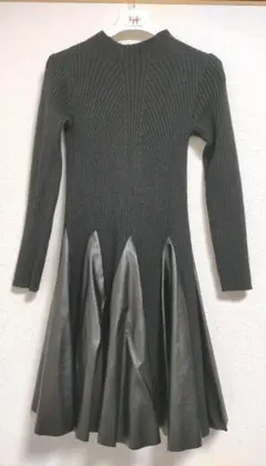 ニット ワンピース 膝丈