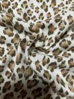 アニマル柄　ニット生地　 レオパード柄　155巾1.25m