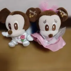 ミッキー ミニー ウェディングドール ぬいぐるみ