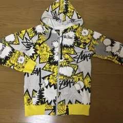 STUSSY グラフィック総柄プリント ジップアップパーカー - メルカリ