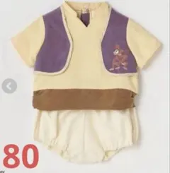 ディズニー　アラジン　cottoli ベビー　ハロウィン　セットアップ　80