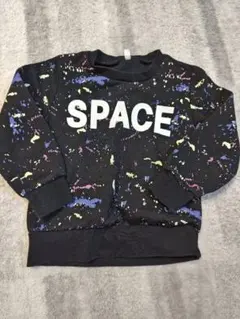 SPACE文字入りトレーナー 110サイズのサムネイル
