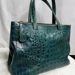 FRULA フルラ A4収納可能クロコ型押しトートバッグ