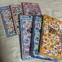 プチドロップステッカー　まとめ売り　正規品　シール　くまのプー　スティッチ