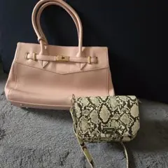 MURUA　RESEXXY　ハンドバッグ＆パイソン柄ショルダーバッグ 2点セットのサムネイル