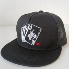 新品 トランプ カード エース メッシュ キャップ 野球帽 帽子 アメカジ