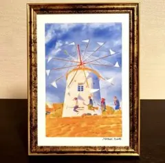 ジブリアート105となりのトトロより「サツキとメイの家」 額装品45c