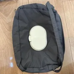 グレー おむつポーチ ジッパー式