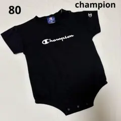 champion ロンパース サイズ80 黒　チャンピオン　ブラック　半袖　春夏