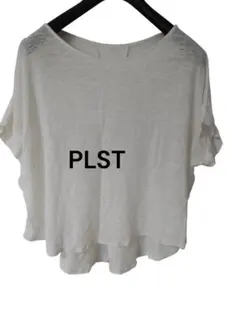 PLST プラステ 麻100% 半袖Tシャツ ホワイト Mサイズのサムネイル