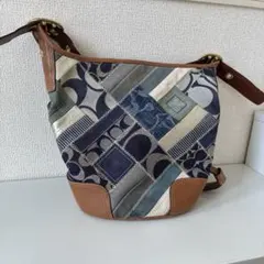 【希少】COACH パッチワークデザイン ショルダーバッグ