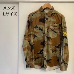 迷彩 シャツL カモフラ
