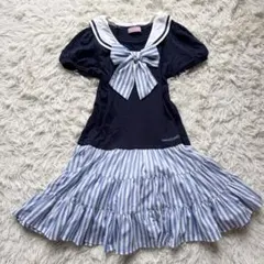 ロータス様専用　メゾピアノ　ワンピース　襟取り外し可能　2way セーラー