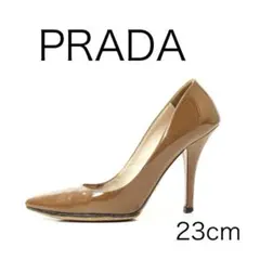 H5816-g3◾️プラダ　ポインテッドトゥ　パテントレザーパンプス