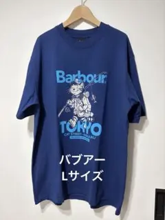 Barbour CAT STREET限定 Tシャツ L ブルー 綿100%のサムネイル