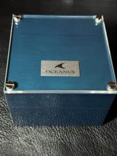 未使用品　OCEANUS 時計ボックス 中型 青　カシオ　オシアナス専用ボックスのサムネイル
