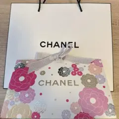 CHANEL 花柄ショップ袋