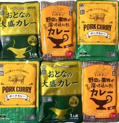 ꧁中辛カレーバラエティ6食セット꧂☪️味くらべまとめ売り♧時短温活レトルトカレー⭐︎のサムネイル
