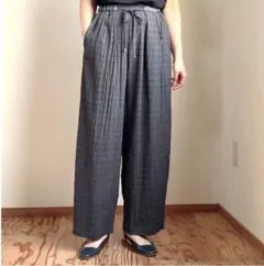 CHIGNON　ワイドパンツ　チェック　シニヨン　パンツ　現行　カジュアルパンツ