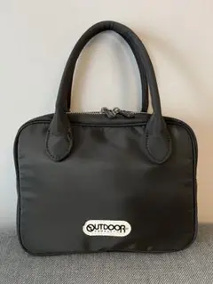 OUTDOOR ブラック ハンドバッグ ローズバッド