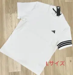 アディダス ゴルフ　3ストライプス メッシュベントモックネックシャツ