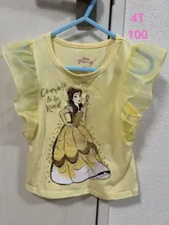 100 4T タンクトップ フリルノースリーブ 美女と野獣 ベル