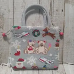 美品　フェイラー　JAL　クリスマス　リーベ　リリア　手付き巾着