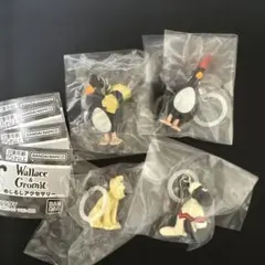 ウォレスとグルミット めじるしアクセサリー ガチャ 4種セット