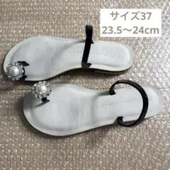 ファビオルスコーニ トング サンダル パールビジュー 37 23.5〜24cmのサムネイル