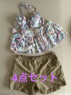 ☆お値下げしました 水着 ビキニ フラワープリント セパレート 9M