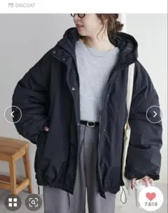 DISCOAT 中綿モンスターパーカー ブラック