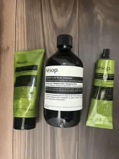 【Aesop】新品未使用 ゼラニウムボディクレンザー&バーム&スクラブ セット