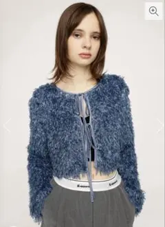 SLY 【2WAY SHEER FEATHER トップス 】