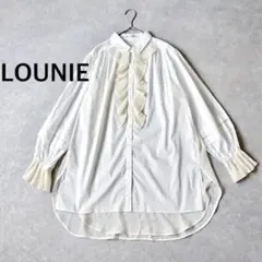 LOUNIE ルーニー 新品タグ付き プリーツフリルブラウスのサムネイル