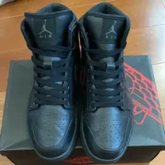 Air Jordan1 MID Triple Black