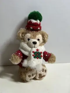 ダッフィー　ぬいぐるみストラップクリスマス