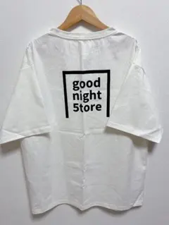 タグ付き　good nigh 5tore ホワイト ロゴ Tシャツ