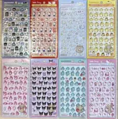 【正規品】ボンボンドロップシールミニ　サンリオ8種類コンプリートセット