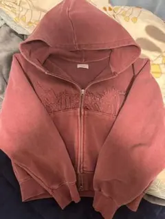 bless u ジップパーカー　赤　Sサイズ