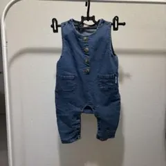 Petit main デニム　ロンパース 80サイズ