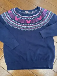 Disney ミッキー柄 セーター 100 長袖 トップス ユニクロ ディズニー