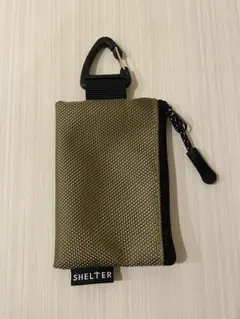 SHELTER カラビナ ミニポーチ　小物入れ　アウトドア コインケース　財布