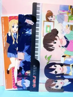 けいおん! 下敷き、ノート、クリアファイル 3点セット