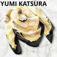 美品 桂由美 YUMI KATSURA シルク 大判 スカーフ ヴィンテージのサムネイル
