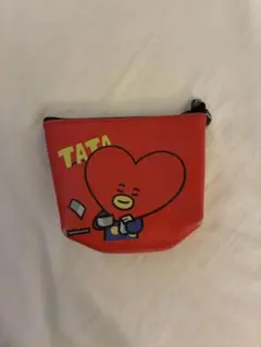 BT21 TATA タタ ミニポーチ コインケース 小物入れ 赤 レッド BTSのサムネイル