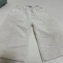 ファミリア くまちゃん マリン コーデュロイ 白 ズボン 90