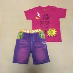 BABY DOLL ピンク Tシャツ & ショートパンツ 80