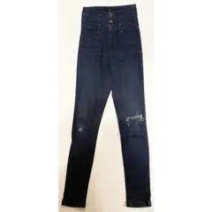 EMODA★ダメージ加工ハイウエストスキニーデニムパンツ＊サイズ1