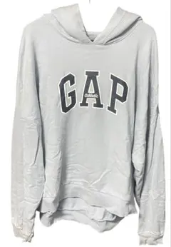 GAP ギャップ アスレチック ロゴパーカー アイスブルー Mサイズ ⑤